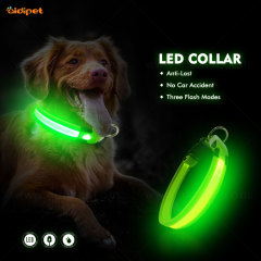 USB Rechargeable Glowing Pet Dog LED Collar for Night Safety